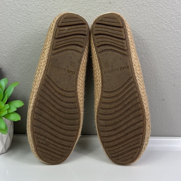 NWOB Emu Australia Agonis Espadrille Sneakers Leopard Beige Canvas Shoes 6 - Picture 11 of 12